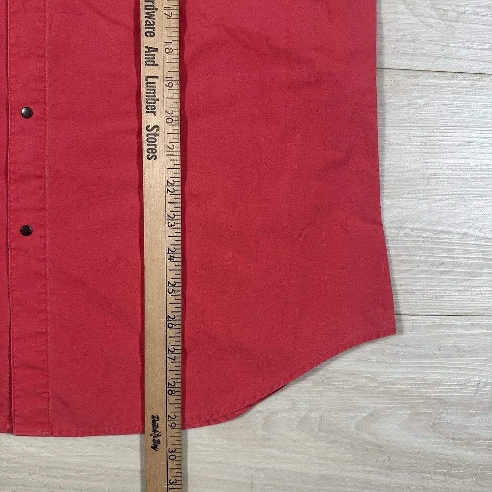Vintage Banana Republic Shirt Mens Large Pink Chambray‎ Safari Long Sleeve Snap